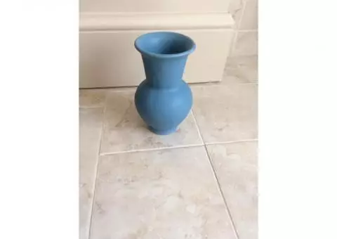 Antique weller pottery. 5” blue vase